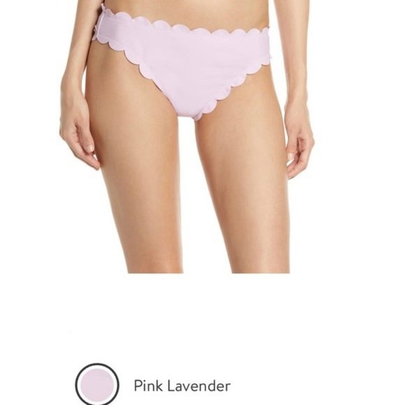 Chelsea28 Scallop Hipster Bikini Bottom Pink Lavendar - Picture 1 of 4